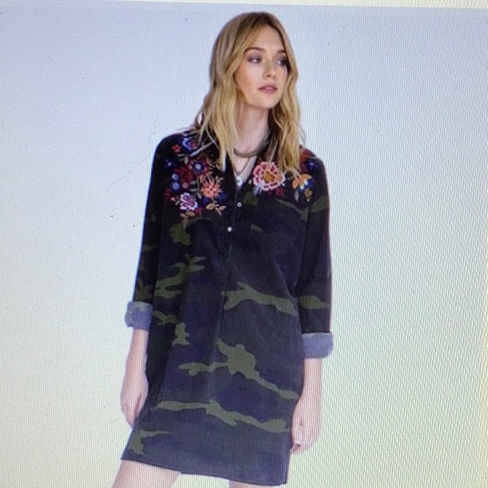Johnny Was Margot Collared Tunic Dress